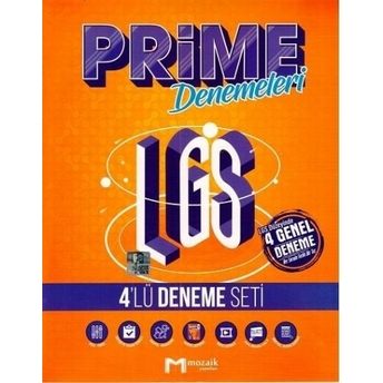 Mozaik Yayınları 8. Sınıf Lgs Prime 4 Lü Deneme Komisyon