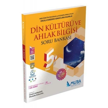 Muba Yayınları 5. Sınıf Din Kültürü Ve Ahlak Bilgisi Soru Bankası Cesim Karadağ