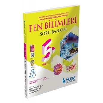 Muba Yayınları 5. Sınıf Fen Bilimleri Soru Bankası Komisyon