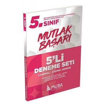 Muba Yayınları 5. Sınıf Mutlak Başarı 5 Li Deneme Seti Komisyon