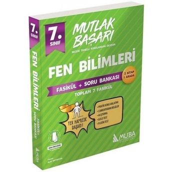 Muba Yayınları 7. Sınıf Fen Bilimleri Mutlak Başarı Fasikül Ve Soru Bankası Suat Kutertan