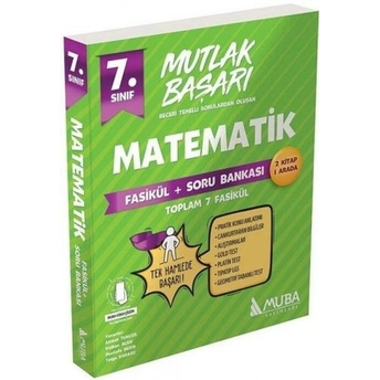 Muba Yayınları 7. Sınıf Matematik Mutlak Başarı Fasikül Ve Soru Bankası Ahmet Tuncer