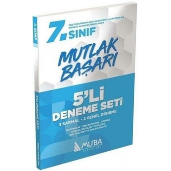 Muba Yayınları 7. Sınıf Mutlak Başarı 5'Li Deneme Seti Komisyon