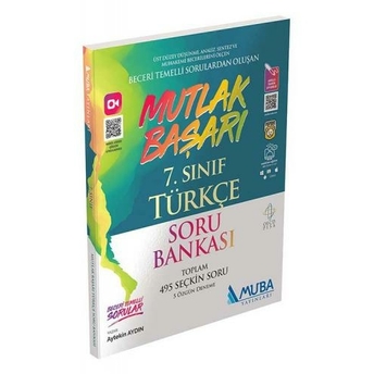 Muba Yayınları 7. Sınıf Türkçe Mutlak Başarı Soru Bankası Aytekin Aydın