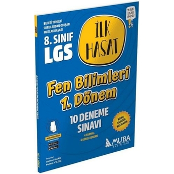 Muba Yayınları 8. Sınıf Lgs Fen Bilimleri 1. Dönem Ilk Hasat 10 Deneme Ferhat Yıldız