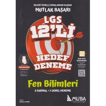 Muba Yayınları 8. Sınıf Lgs Fen Bilimleri 12 Li Hedef Deneme Komisyon