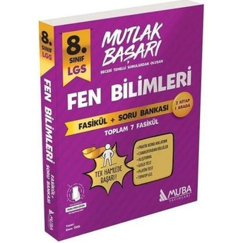 Muba Yayınları 8. Sınıf Lgs Fen Bilimleri Mutlak Başarı Fasikül Ve Soru Bankası Ferhat Yıldız