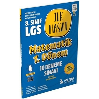 Muba Yayınları 8. Sınıf Lgs Matematik 1. Dönem Ilk Hasat 10 Deneme Volkan Alan