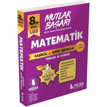 Muba Yayınları 8. Sınıf Lgs Matematik Mutlak Başarı Fasikül Konu Anlatımı Ve Soru Bankası Komisyon