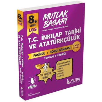 Muba Yayınları 8. Sınıf Lgs Tc Inkılap Tatihi Ve Atatürkçülük Mutlak Başarı Fasikül Soru Bankası Kutluk Bilge Şentürk