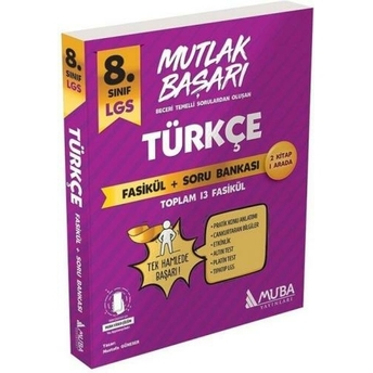 Muba Yayınları 8. Sınıf Lgs Türkçe Mutlak Başarı Fasikül Ve Soru Bankası Komisyon