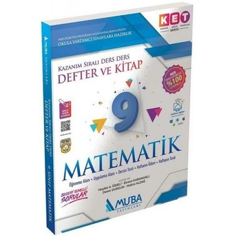 Muba Yayınları 9. Sınıf Matematik Ket Serisi Defter Ve Kitap Haydar A. Iğdeli