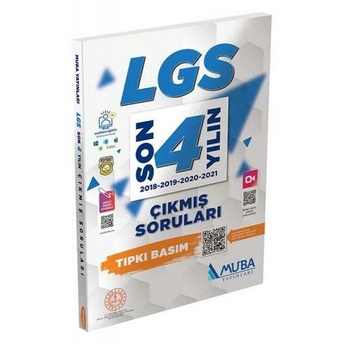 Muba Yayınları Lgs Son 4 Yılın Çıkmış Soruları Tıpkı Basım Komisyon