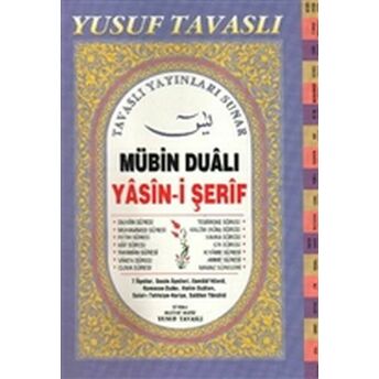 Mübin Dualı Yasin-I Şerif - Fihristli Dergi Boy(D07) Yusuf Tavaslı