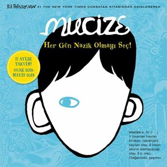 Mucize 2018 Duvar Takvimi R. J. Palacio