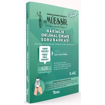 Müessir Vergi Hukuku, Vergi Usul Hukuku Orijinal Çıkmış Soru Bankası Çözümlü Umut Hakan Erdem