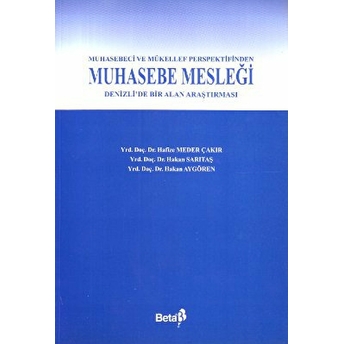 Muhasebeci Ve Mükellef Perspektifinden Muhasebe Mesleği Hafize Meder Çakır