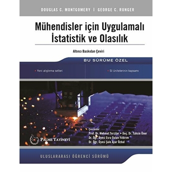 Mühendisler Için Uygulamalı Istatistik Ve Olasılık