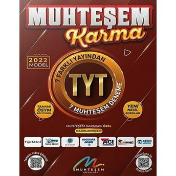 Muhteşem 2022 Model Muhteşem Karma Tyt 7 Li Deneme Seti