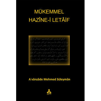 Mükemmel Hazine-I Letaif Avanzade Mehmed Süleyman