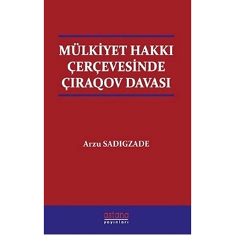 Mülkiyet Hakkı Çerçevesinde Çıraqov Davası Arzu Sadigzade