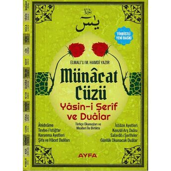 Münacat Cüzü Yasini Şerif Ve Dualar Çanta Boy Komisyon