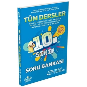 Murat Yayınları 10. Sınıf Tüm Dersler Soru Bankası Komisyon