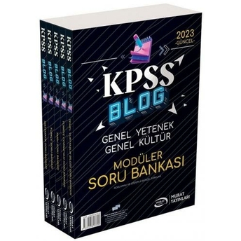 Murat Yayınları 2023 Kpss Genel Yetenek Genel Kültür Blog Soru Bankası Modüler Set Çözümlü Komisyon