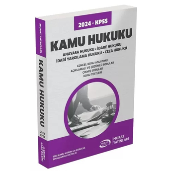 Murat Yayınları 2024 Kpss A Grubu Kamu Hukuku Konu Anlatımlı Komisyon