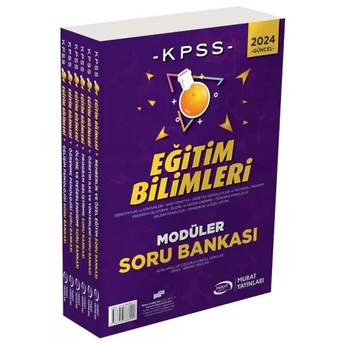 Murat Yayınları 2024 Kpss Eğitim Bilimleri Soru Bankası Çözümlü Modüler Setkomisyon