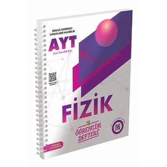 Murat Yayınları Ayt Fizik Öğrencim Defteri Komisyon