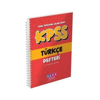 ​Murat Yayınları Kpss Türkçe Defteri Komisyon