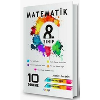 Mürekkep 8. Sınıf Matematik 10 Deneme (Yeni) Komisyon