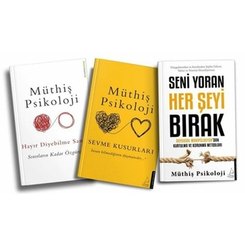 Müthiş Psikoloji Seti 3 Kitap Takım