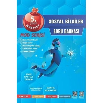 Nartest Yayınları 5. Sınıf Sosyal Bilgiler Mod Serisi Soru Bankası Ahmet Kartal