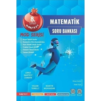 Nartest Yayınları 8. Sınıf Matematik Mod Serisi Soru Bankası Komisyon