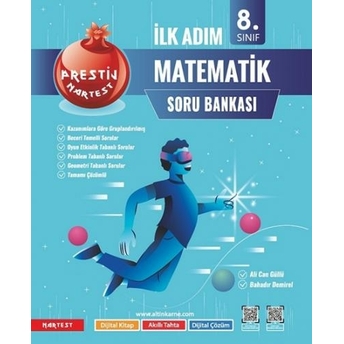 Nartest Yayınları 8. Sınıf Prestij Ilk Adım Matematik Soru Bankası Alican Güllü