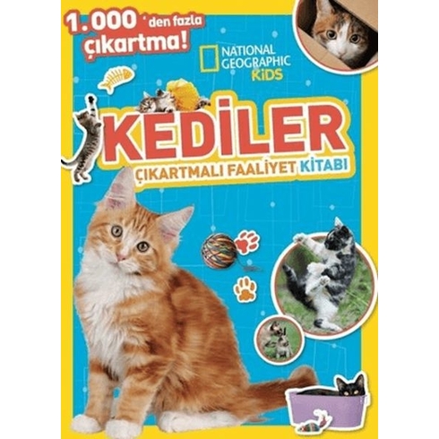 National Geographic Kids Kediler Çıkartmalı Faaliyet Kitabı Kolektif