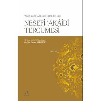 Nefesi ‘Akaidi Tercümesi Osman Karadeniz