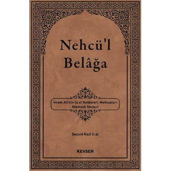 Nehcü'L Belağa Ciltli Seyyid Razi