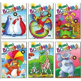 Neşeli Boyama (6 Kitap Takım) Kolektif