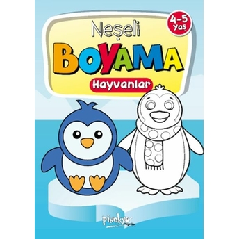 Neşeli Boyama Hayvanlar 4-5 Yaş