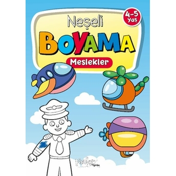 Neşeli Boyama Meslekler 4-5 Yaş