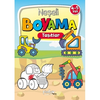 Neşeli Boyama Taşıtlar 4-5 Yaş