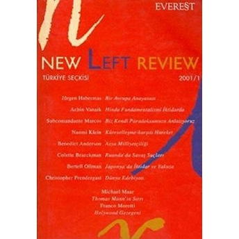 New Left Review 2001 / 1 - Türkiye Seçkisi Perry Anderson