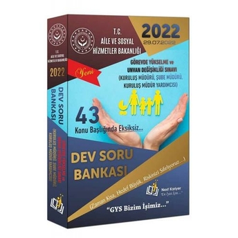 Next Kariyer 2022 T.c. Aile Ve Sosyal Hizmetler Bakanlığı Personeline Yönelik Gys Kuruluş Müdürü, Şube Müdürü, Kuruluş Müdür Yardımcısı 43 Konu Dev Soru Bankası Komisyon