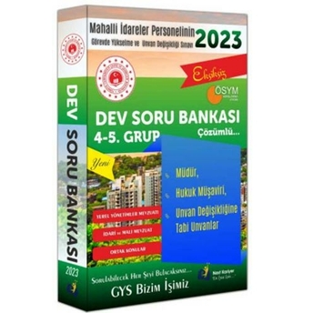 Next Kariyer Yayınları 2023 Mahalli Idareler Personelinin Gys Ve Ünvan Değişikliği 4. Ve 5. Grup Soru Bankası Komisyon