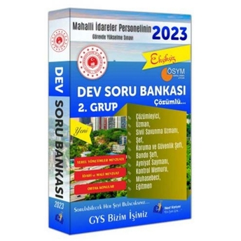 Next Kariyer Yayınları 2023 Mahalli Idareler Personelinin Gys Ve Unvan Değişikliği Sınavı '2. Grup' Soru Bankası Komisyon