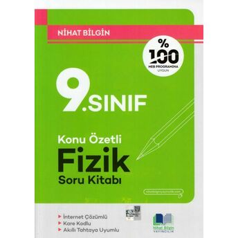 Nihat Bilgin 9. Sınıf Fizik Konu Özetli Soru Kitabı (Yeni) Nihat Bilgin