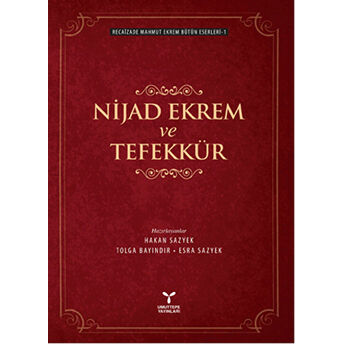 Nijad Ekrem Ve Tefekkür - Recaîzade Mahmut Ekrem Bütün Eserleri 1-Recaizade Mahmut Ekrem